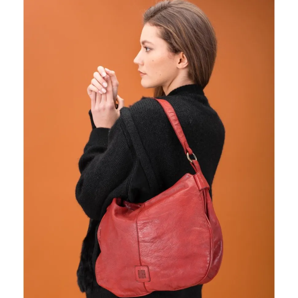 Bolso De Hombro Biba Boston De Piel