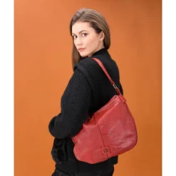 Bolso De Hombro Biba Boston De Piel