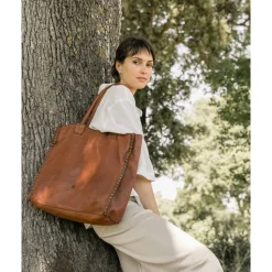 Bolso De Hombro Biba Portland De Piel