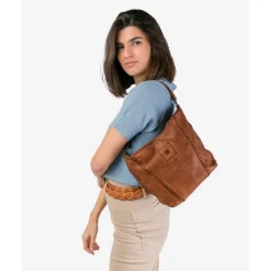 Bolso De Hombro Biba Shamrock De Piel