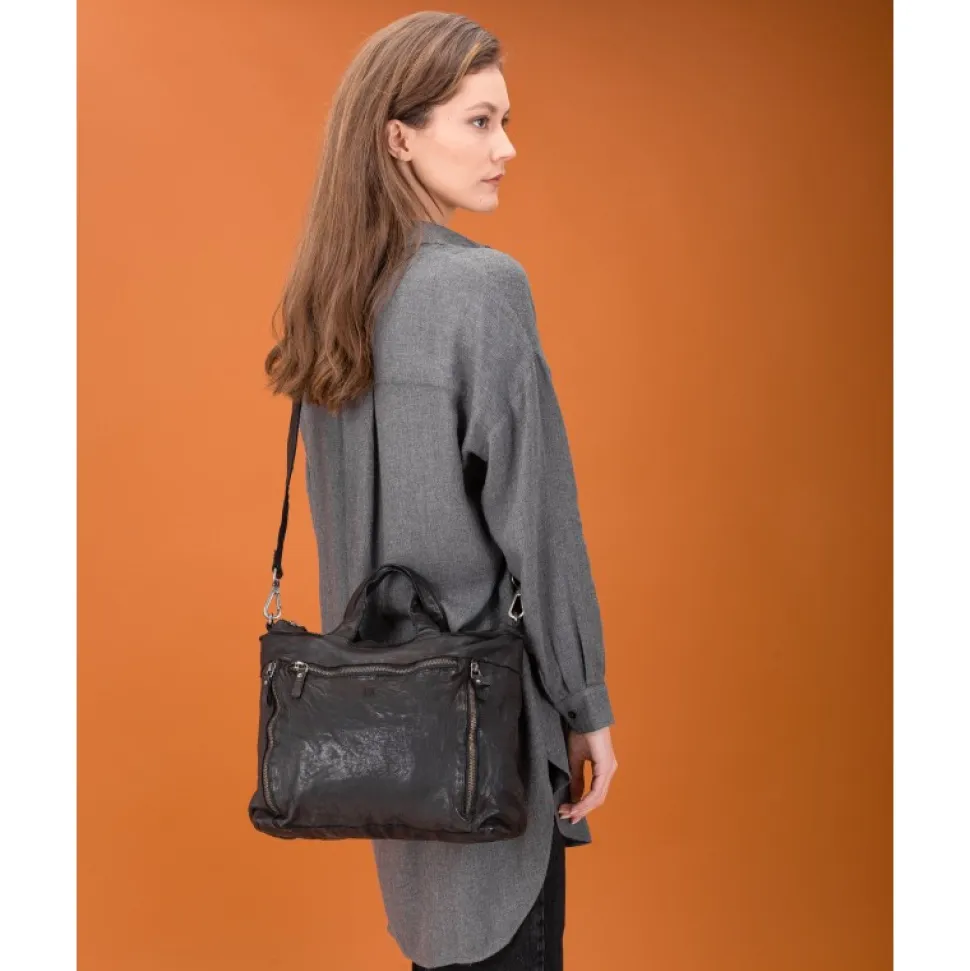 Bolso De Mano Biba Greenville De Piel
