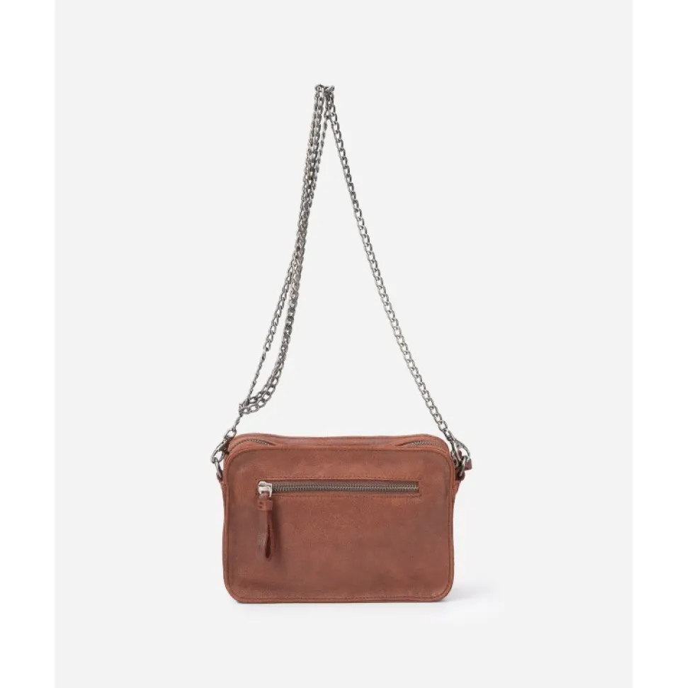 Bolso De Mano Biba Logan Crush De Piel