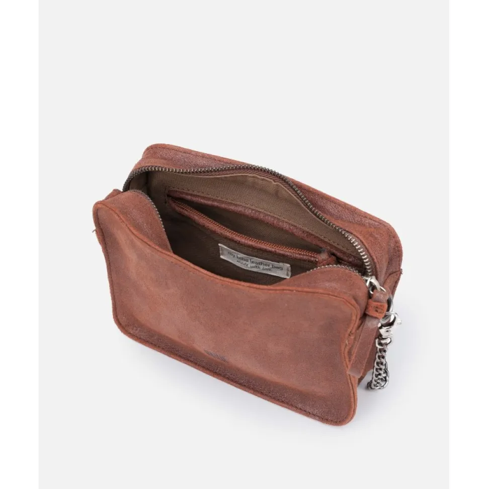 Bolso De Mano Biba Logan Crush De Piel
