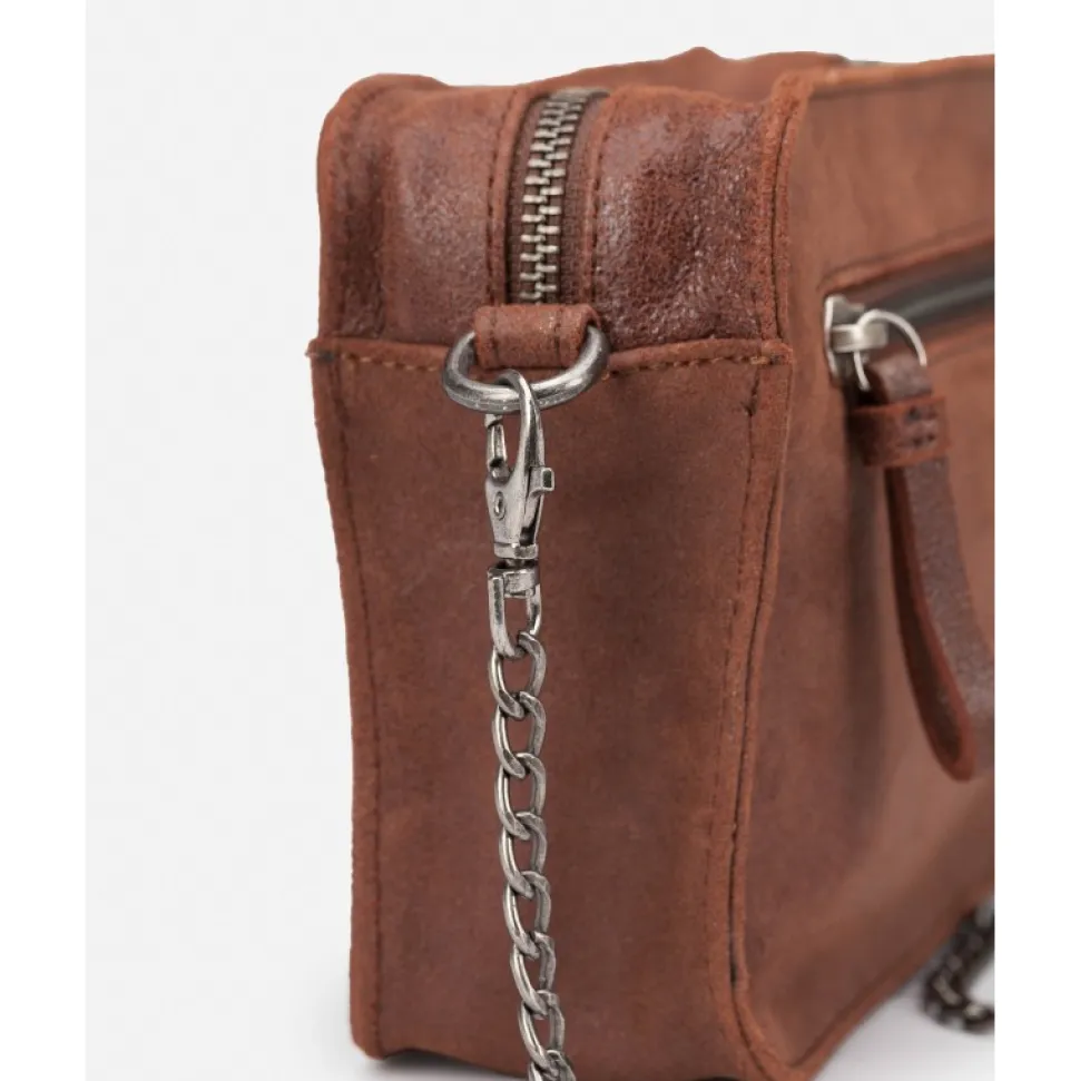 Bolso De Mano Biba Logan Crush De Piel