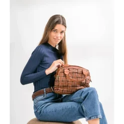 Bolso De Mano Biba Payson De Piel