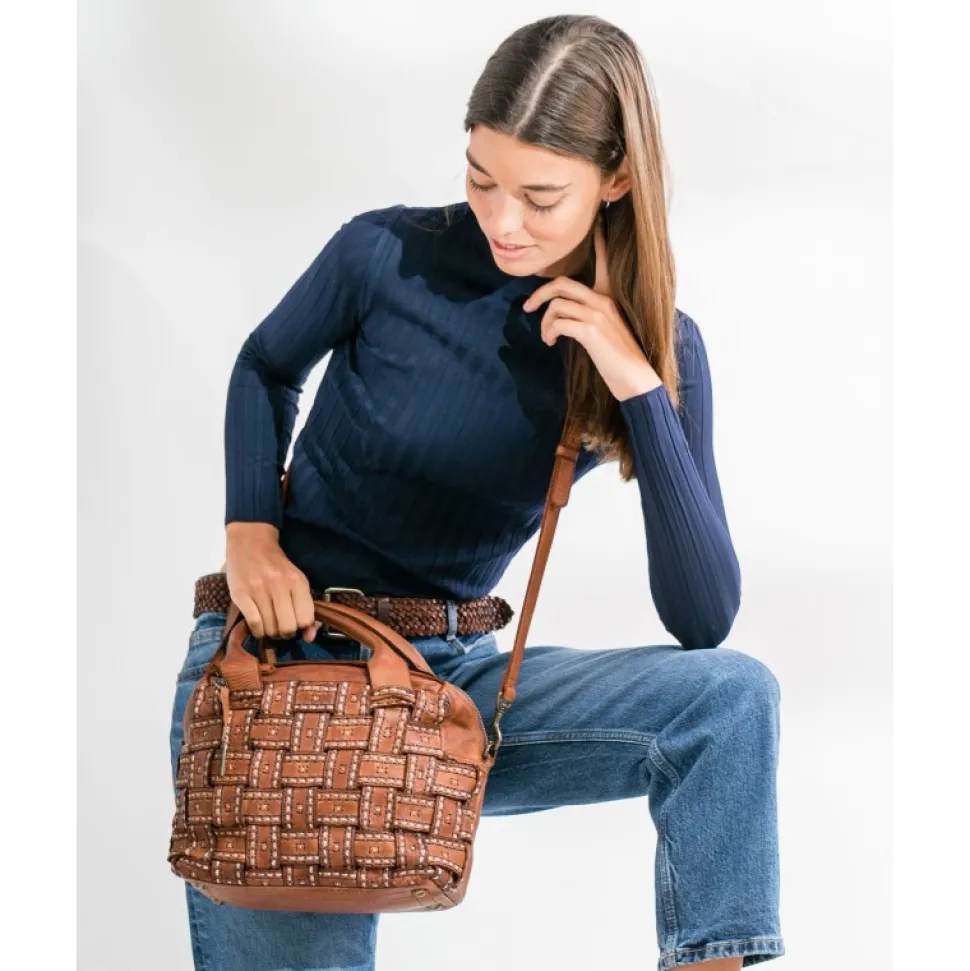 Bolso De Mano Biba Payson De Piel
