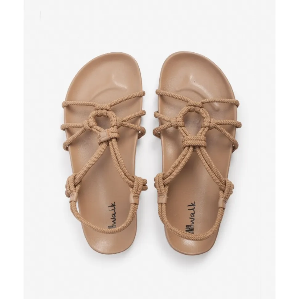 Sandalia Biba Art Deco De Piel